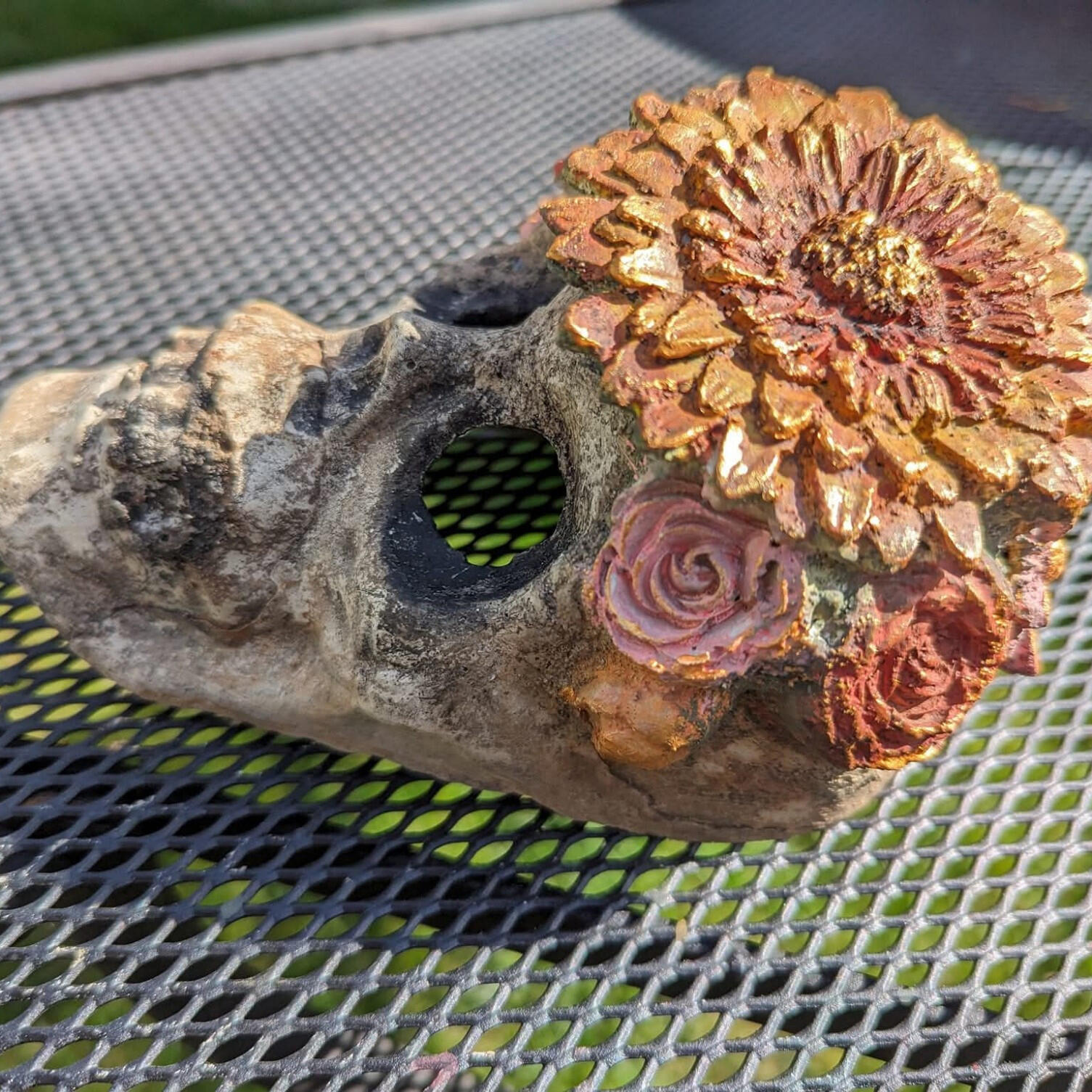 Cement with Acrylic Paint